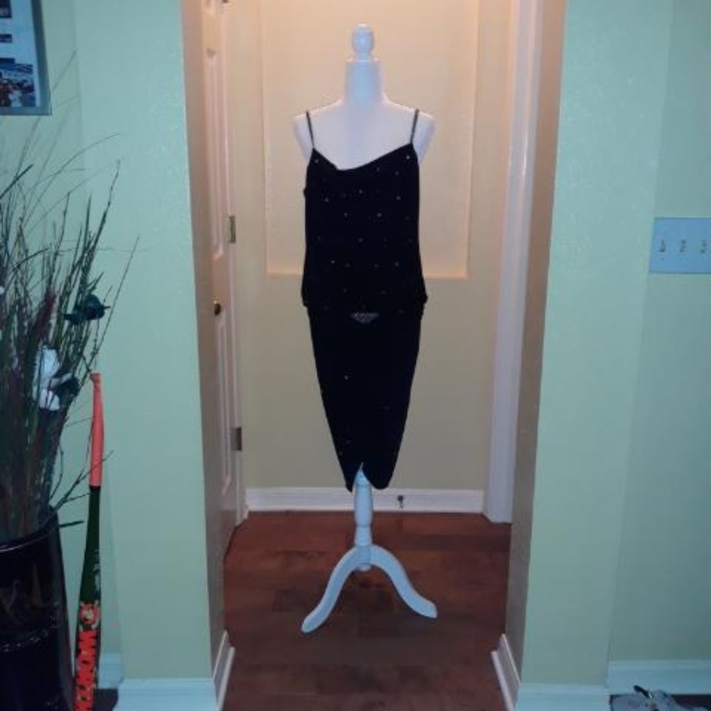 Black rhienstone dress